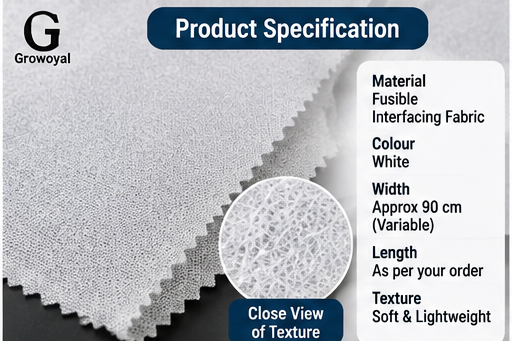 Lycra Fusing Cloth_White_5 meter